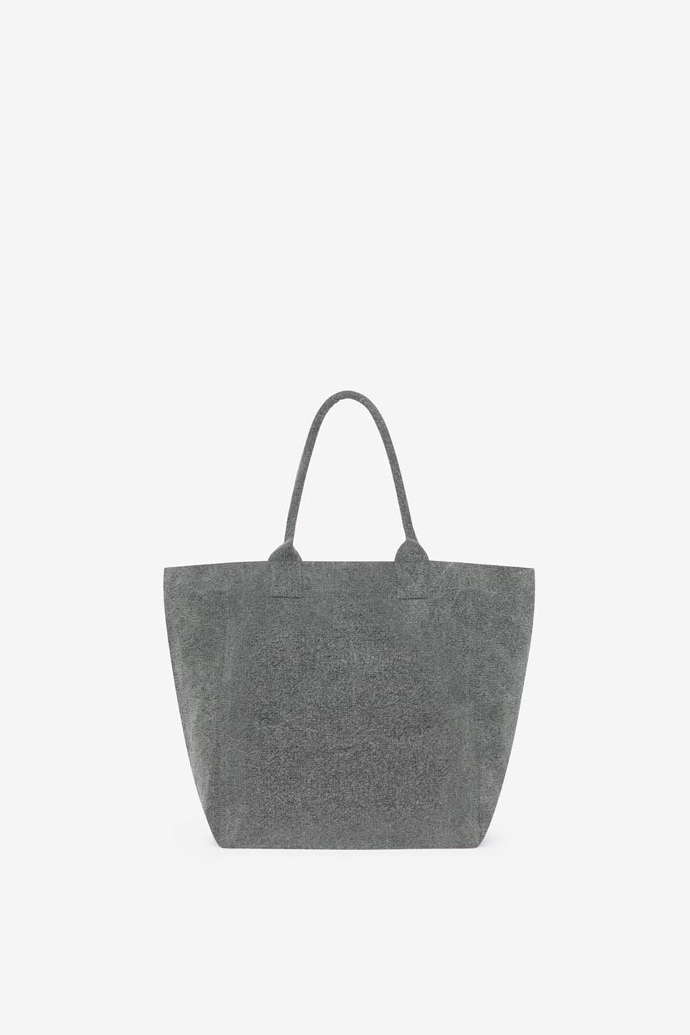 Borsa tote small yenky in cotone con logo - Grigio - Woman - 2