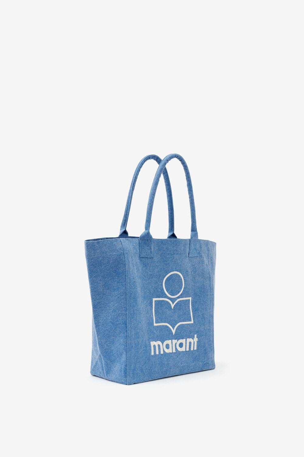 Yenky logo-embroidered small tote bag - 青 - Woman - 7