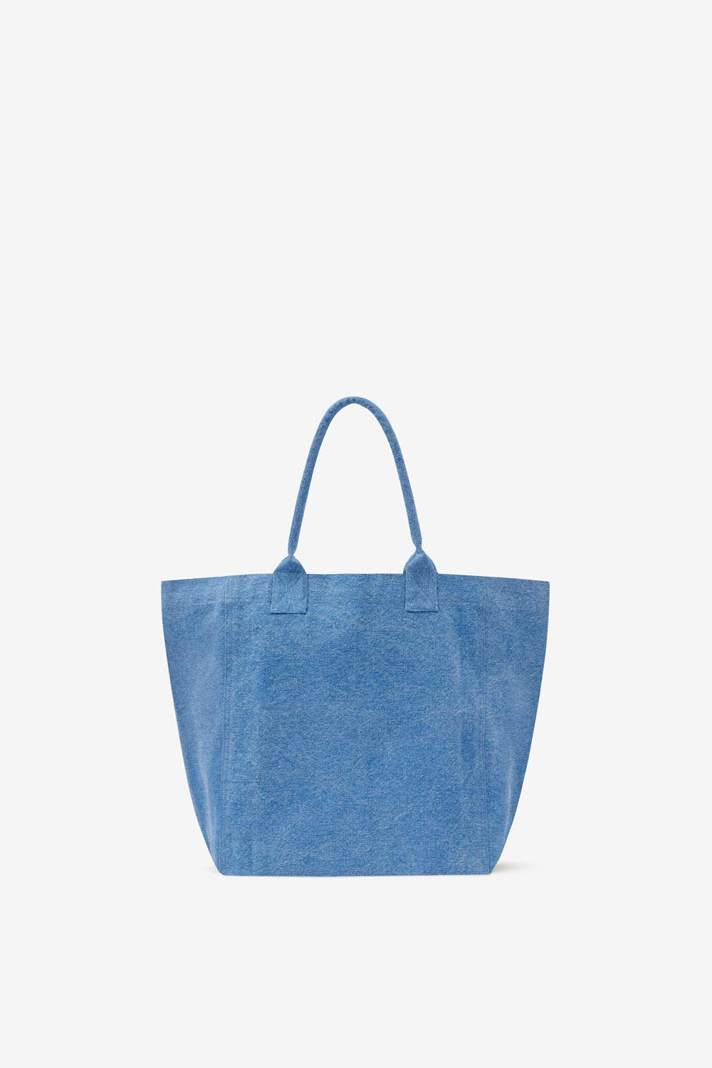 Yenky logo-embroidered small tote bag - 青 - Woman - 3