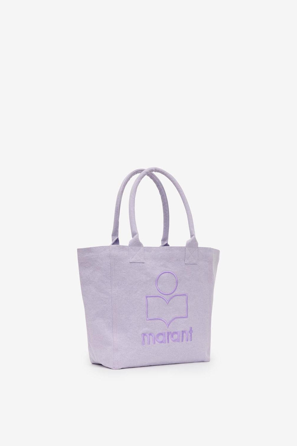 Borsa tote small yenky in cotone con logo - Lilac - Woman - 3