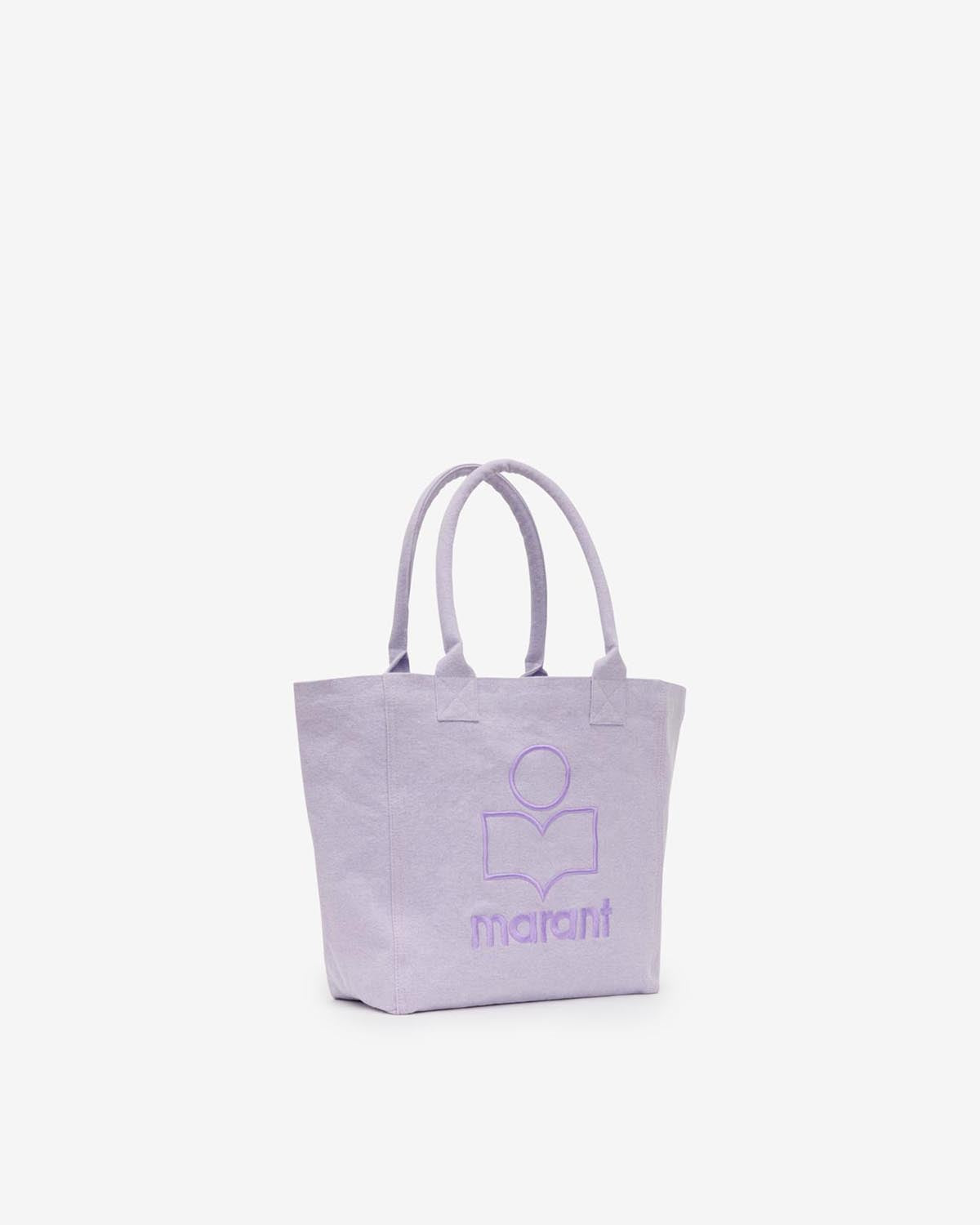 Borsa tote small yenky in cotone con logo - Lilac - Woman - 3