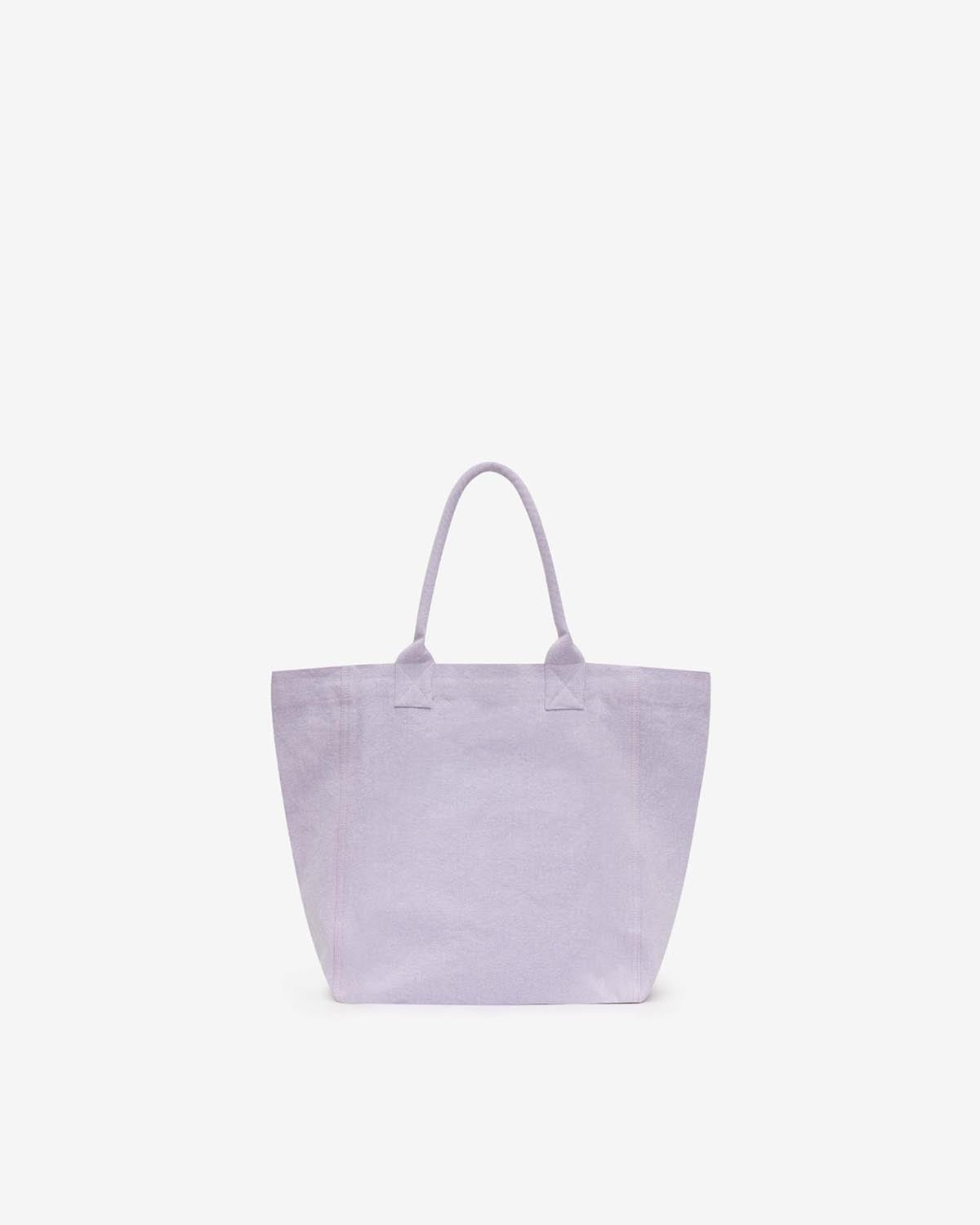 Borsa tote small yenky in cotone con logo - Lilac - Woman - 2