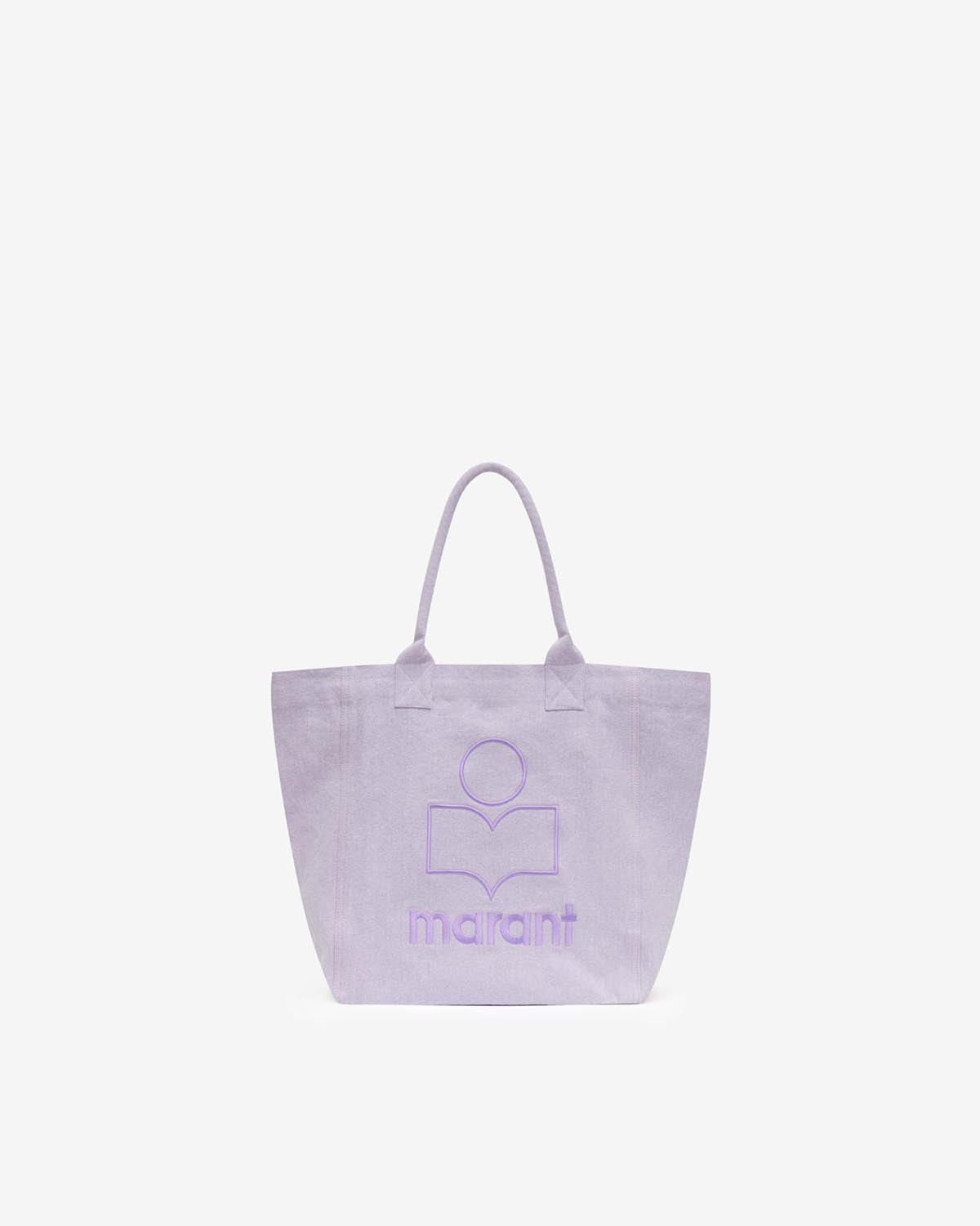 Borsa tote small yenky in cotone con logo - Lilac - Woman - 1
