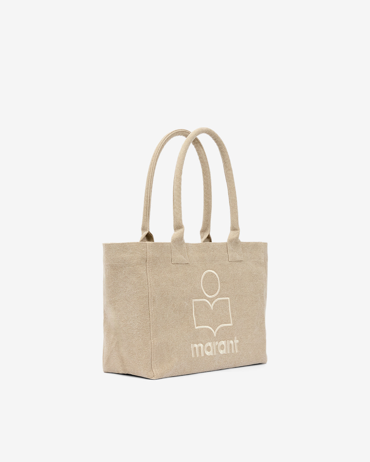 Borsa yenky zipped in cotone effetto sbiadito con logo - Beige - Woman - 10