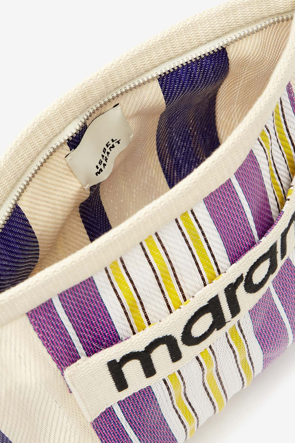 Pochette powden in nylon a righe - Multicolore - Woman - 3