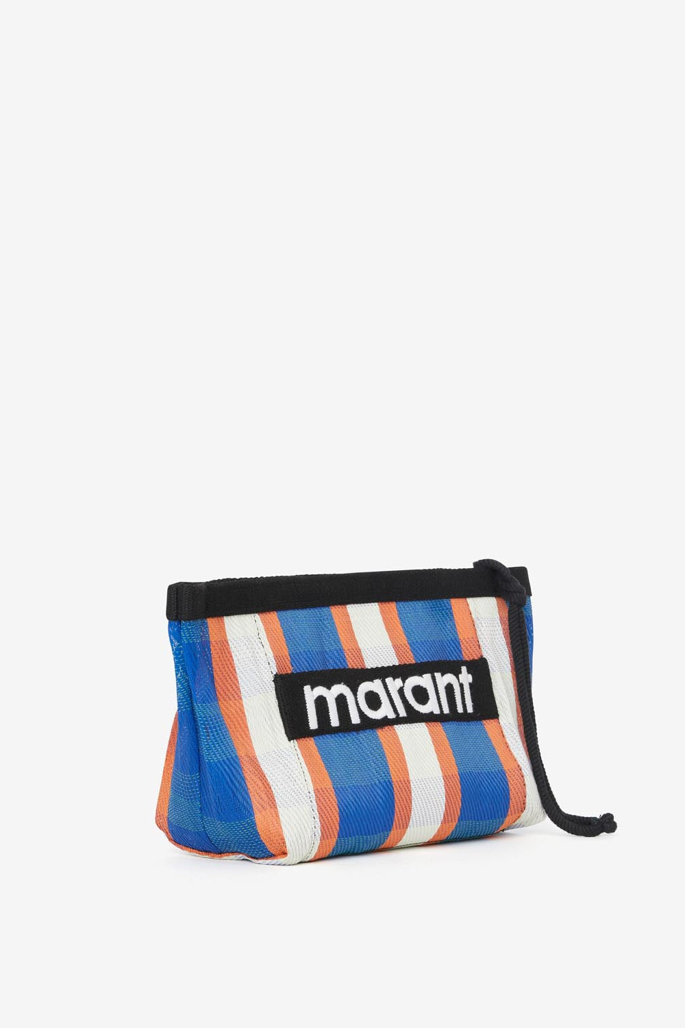Pochette powden a righe - White-blue-orange - Woman - 4