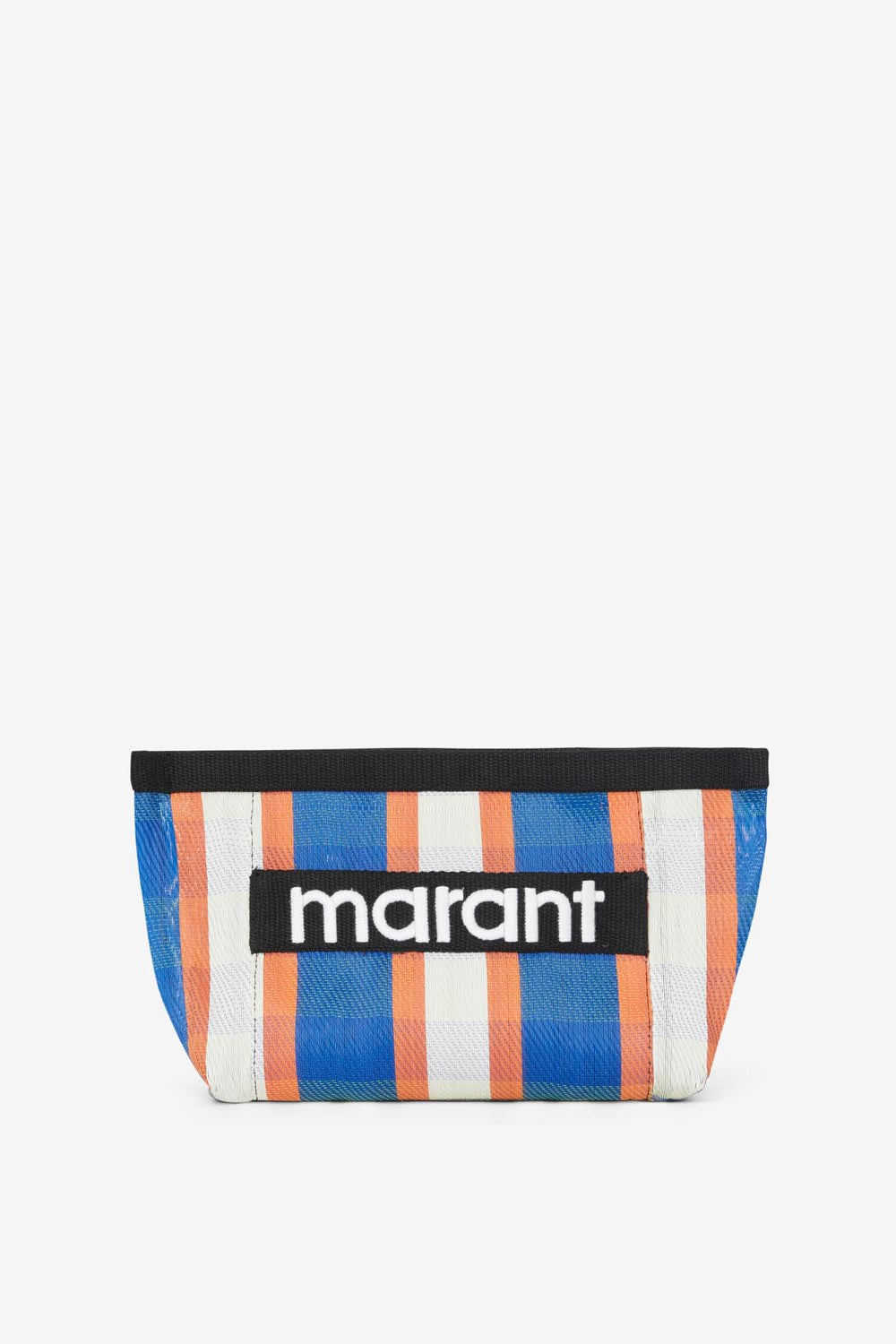 Pochette powden a righe - White-blue-orange - Woman - 1