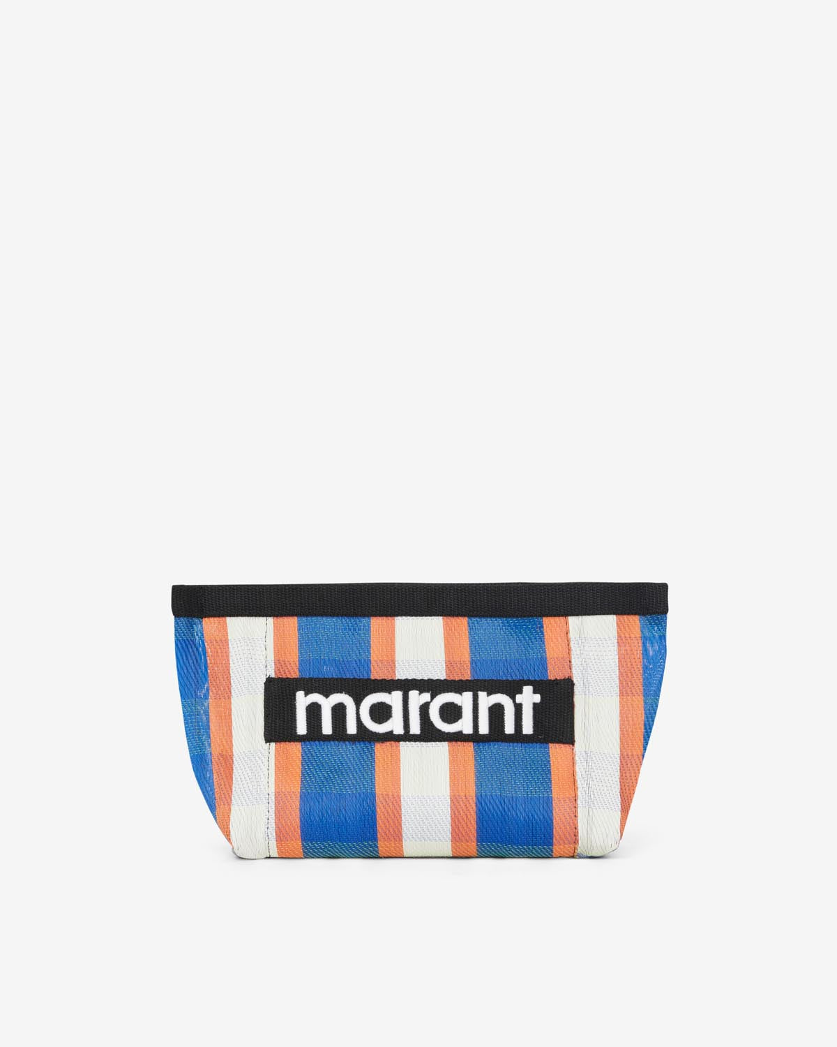 Pochette powden a righe - White-blue-orange - Woman - 1