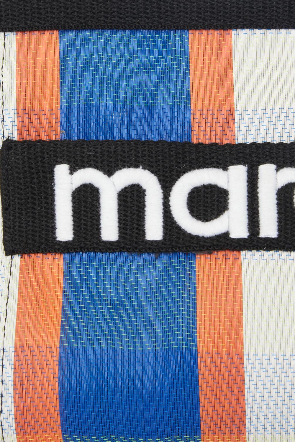 Pochette powden a righe - White-blue-orange - Woman - 3