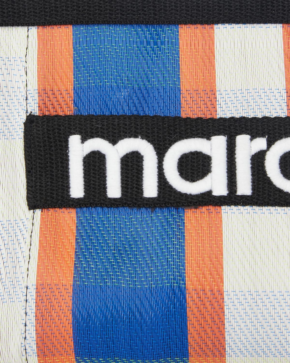 Pochette powden a righe - White-blue-orange - Woman - 3