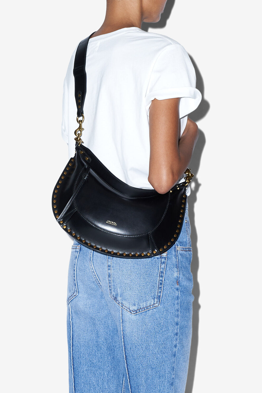 Ledertasche naoko mit nieten - Schwarz - Woman - 14