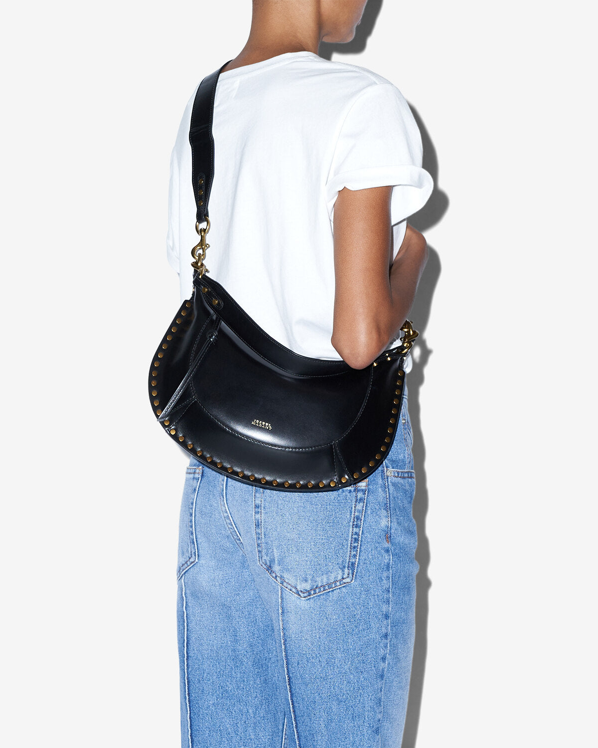 Ledertasche naoko mit nieten - Schwarz - Woman - 14