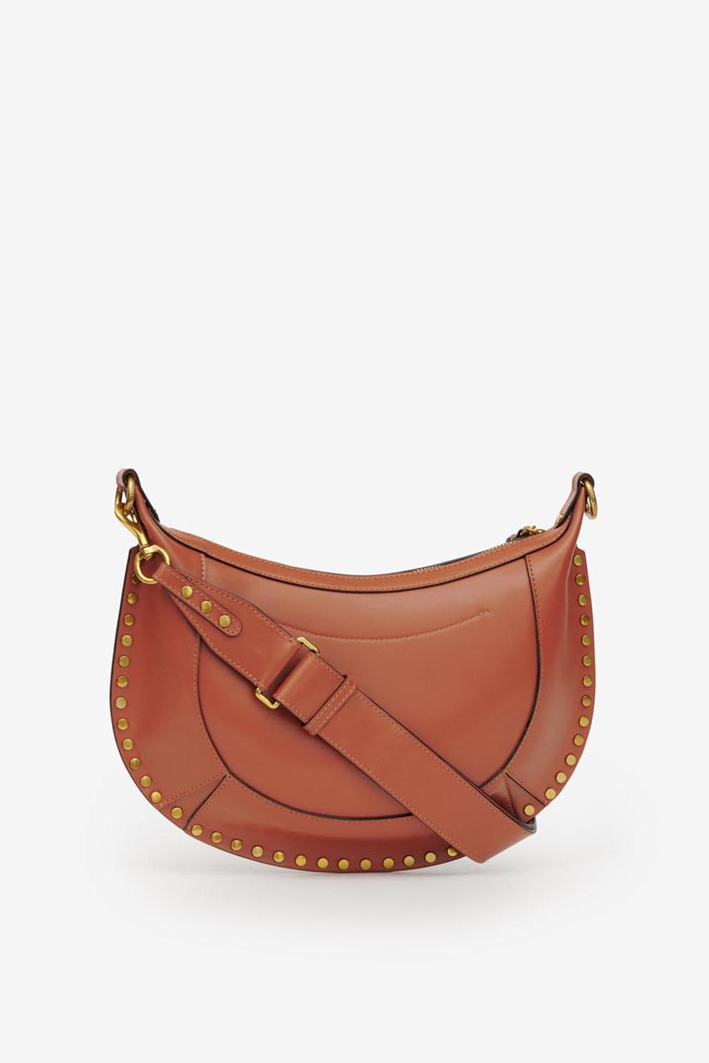 Ledertasche naoko mit nieten - Cognac - Woman - 4