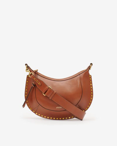 Borsa in pelle naoko con borchie - Cognac - Woman - 1