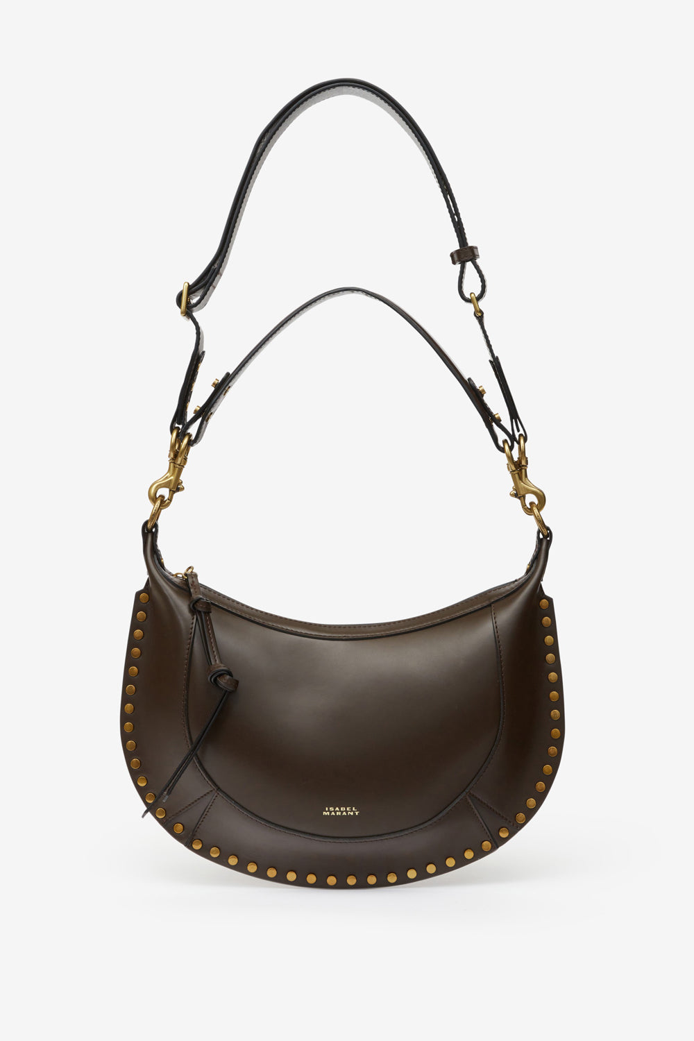 Sac en cuir à clous naoko - Marron foncé - Woman - 6