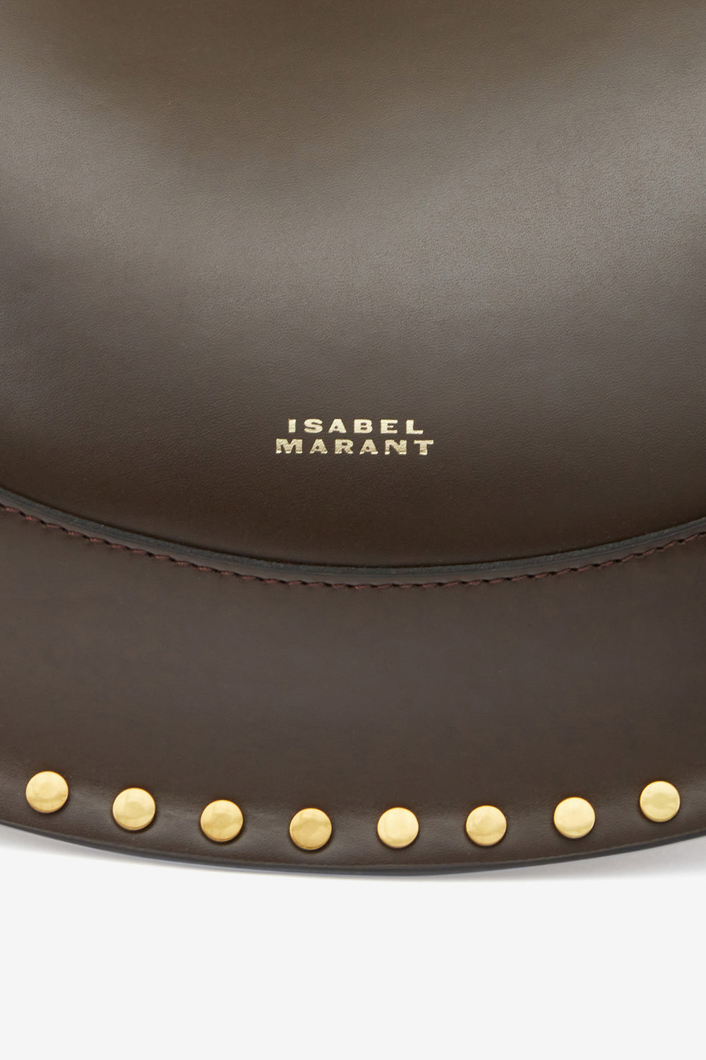 Sac en cuir à clous naoko - Marron foncé - Woman - 4