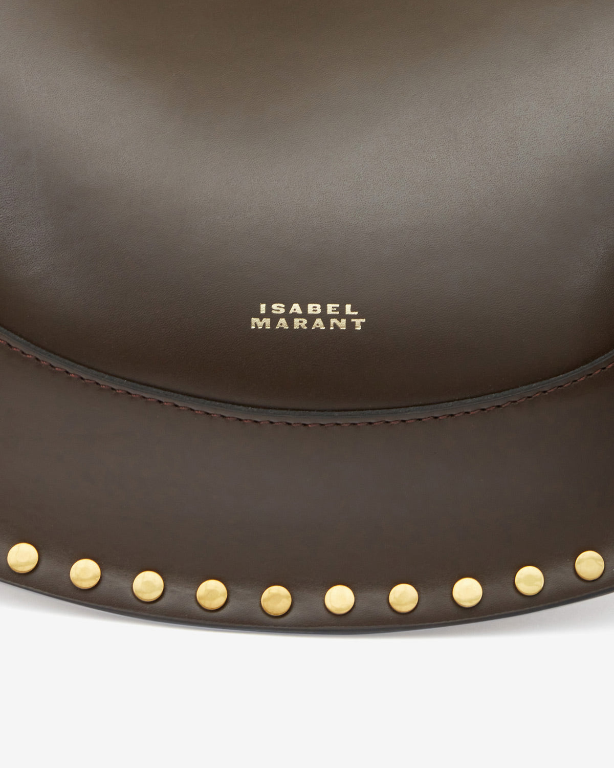 Ledertasche naoko mit nieten - Dunkelbraun - Woman - 3