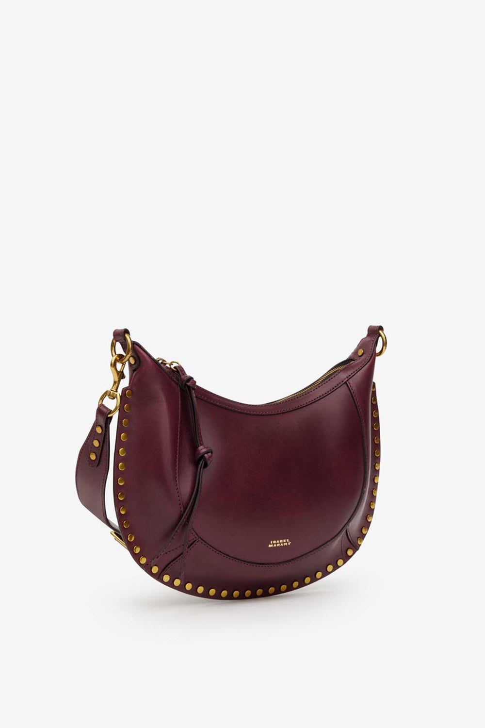 Ledertasche naoko mit nieten - Bordeaux - Woman - 6
