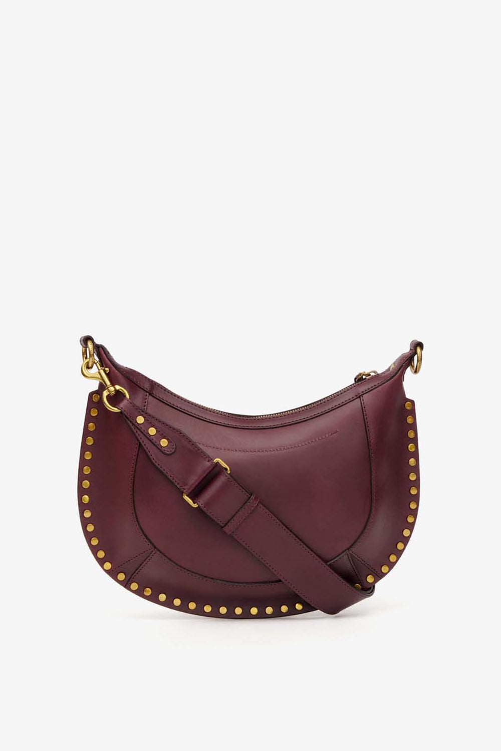 Ledertasche naoko mit nieten - Bordeaux - Woman - 4