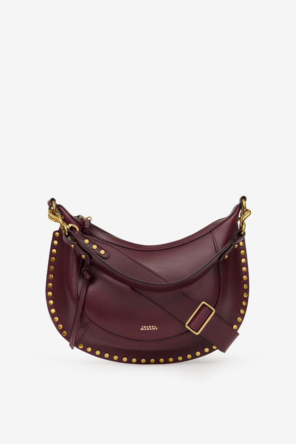 Ledertasche naoko mit nieten - Bordeaux - Woman - 1