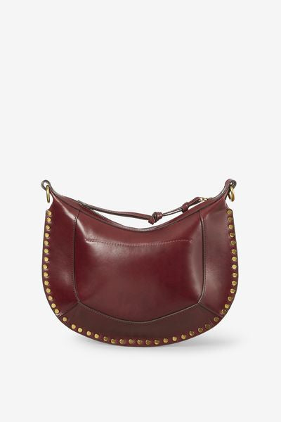 Ledertasche naoko mit nieten - Bordeaux - Woman - 5