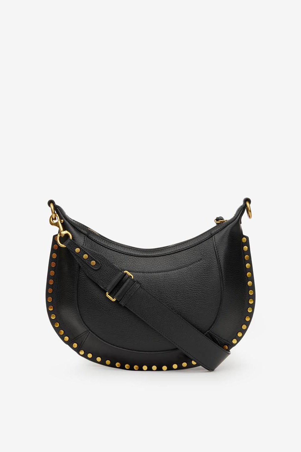 Genarbte ledertasche mit nieten naoko - Schwarz - Woman - 3