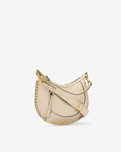 Bolso de piel con tachuelas naoko - Light beige - Woman - 7