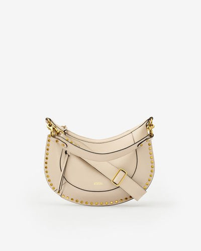 Bolso de piel con tachuelas naoko - Light beige - Woman - 1