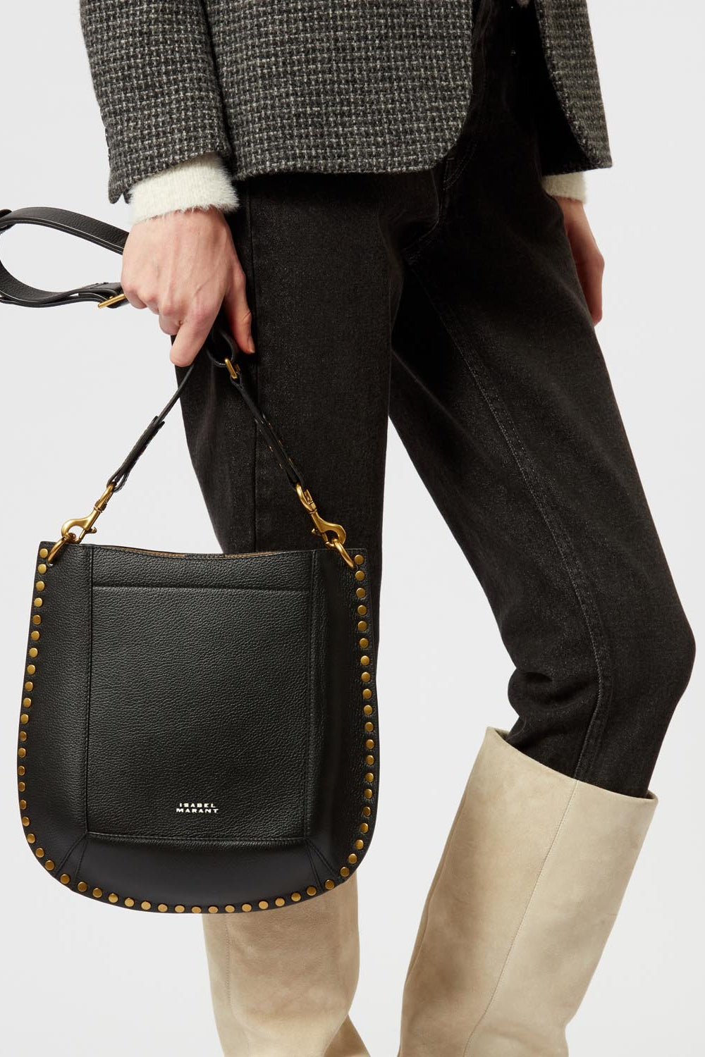 Borsa hobo in pelle oskan - Nero - Woman - 3