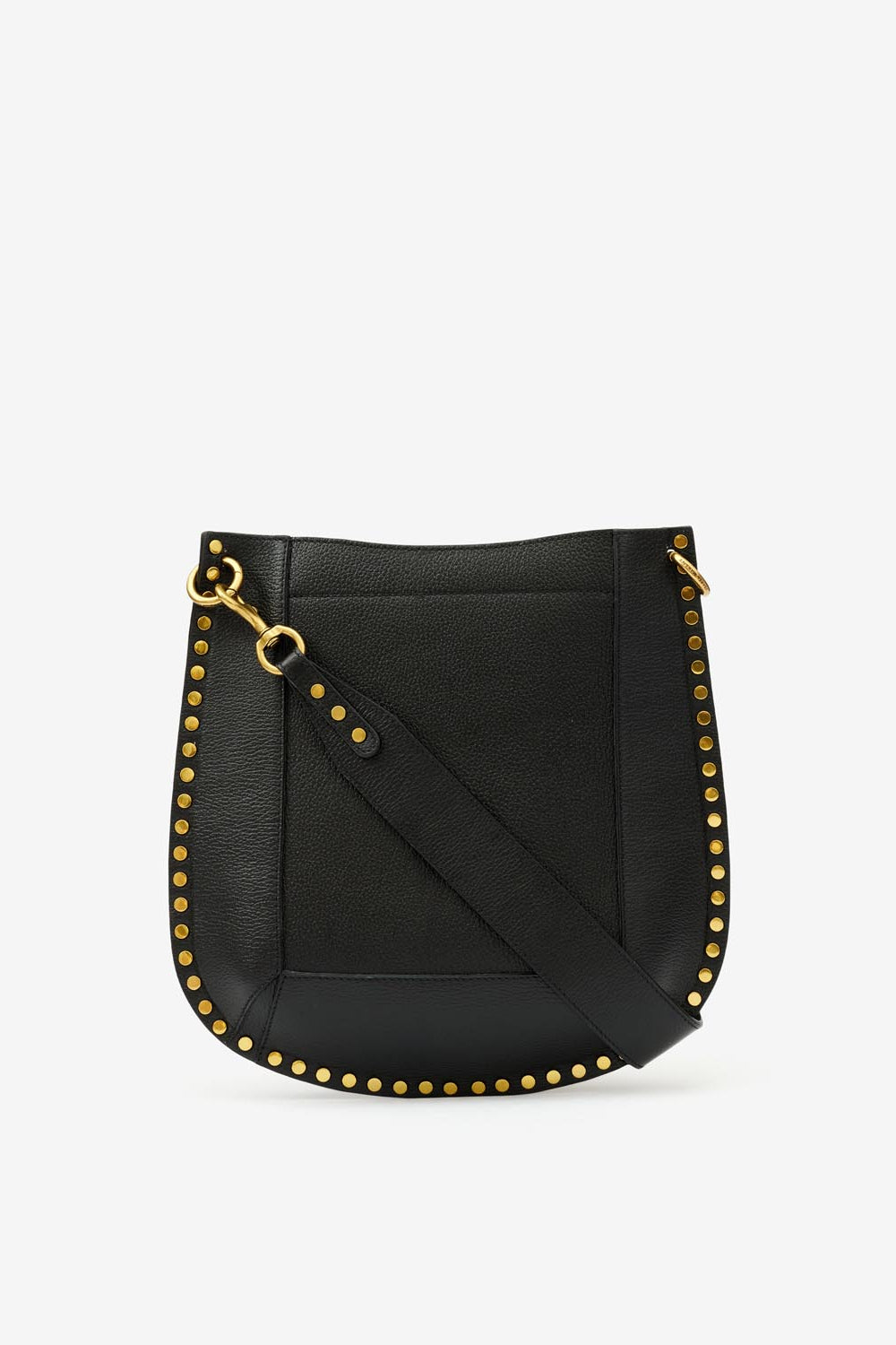 Leather hobo bag oskan - Black - Woman - 5