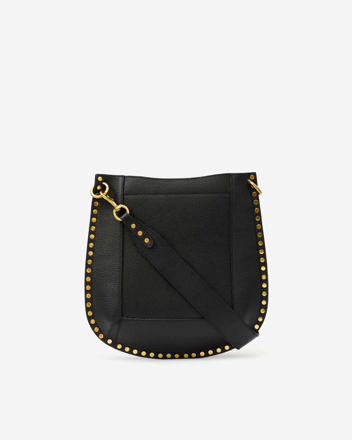 Sac hobo en cuir clouté oskan - Noir - Woman - 4