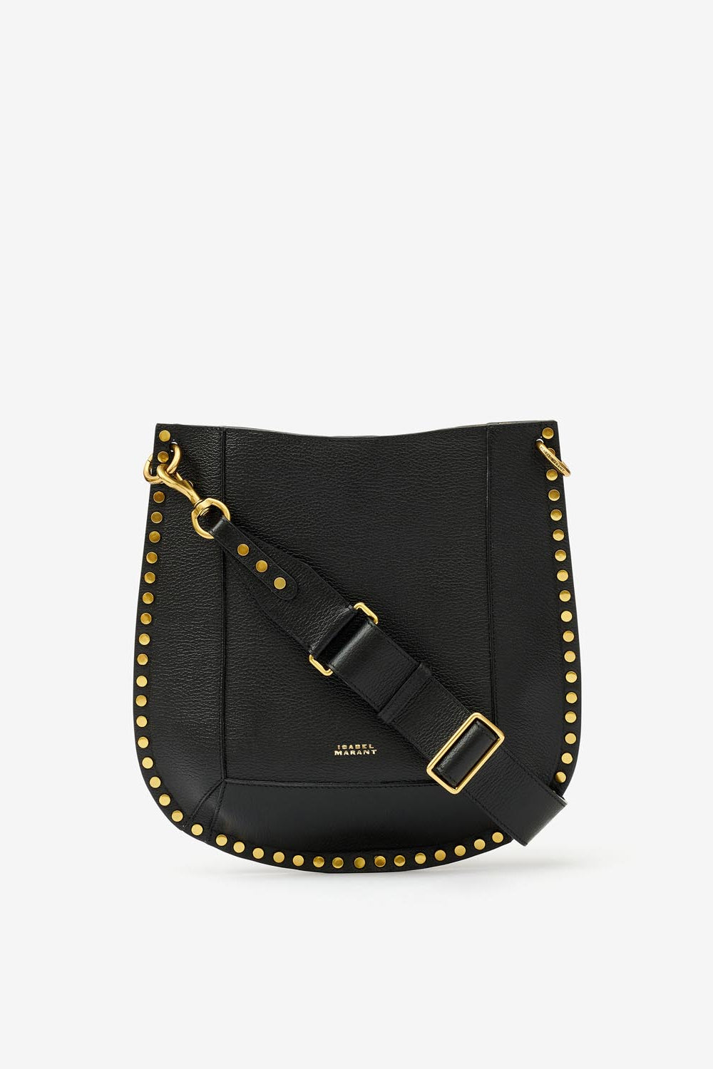 Leather hobo bag oskan - Black - Woman - 2