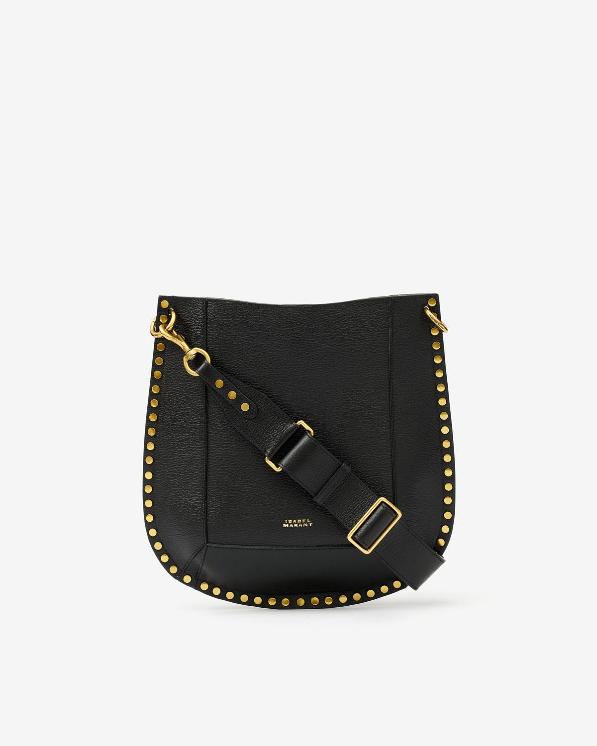 Sac hobo en cuir clouté oskan - Noir - Woman - 2