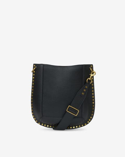Sac hobo en cuir clouté oskan - Noir - Woman - 12