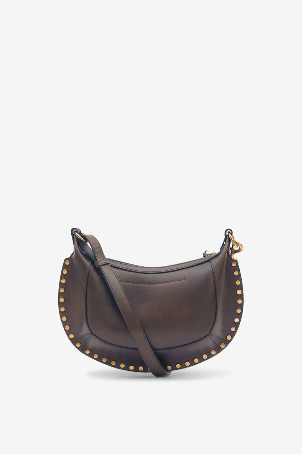 Sac porté épaule oskan moon en cuir de veau - Chocolat - Woman - 3
