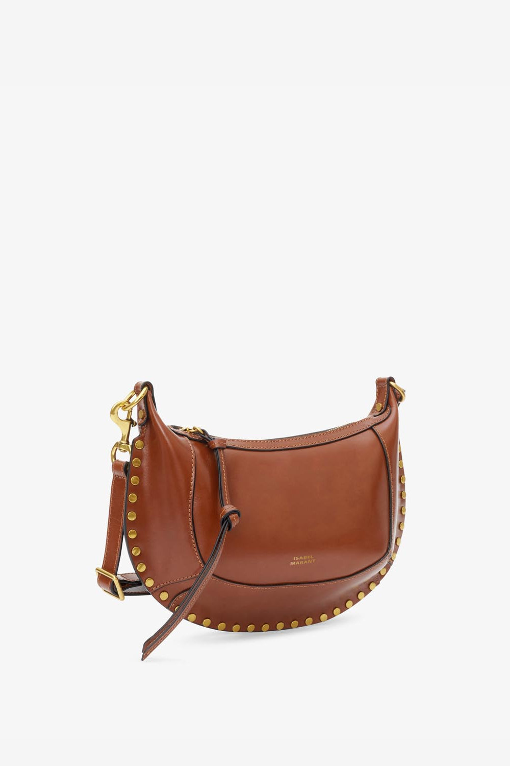 Borsa oskan moon da portare a spalla in pelle - Cognac - Woman - 5