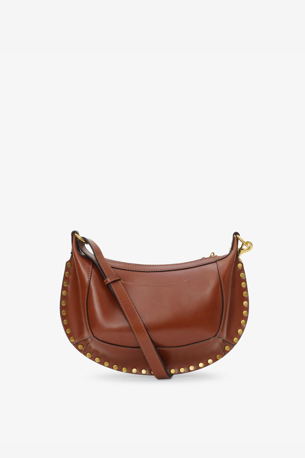 Borsa oskan moon da portare a spalla in pelle - Cognac - Woman - 3