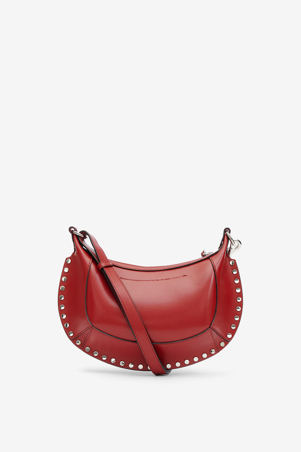 Sac porté épaule oskan moon en cuir - Deep red - Woman - 2