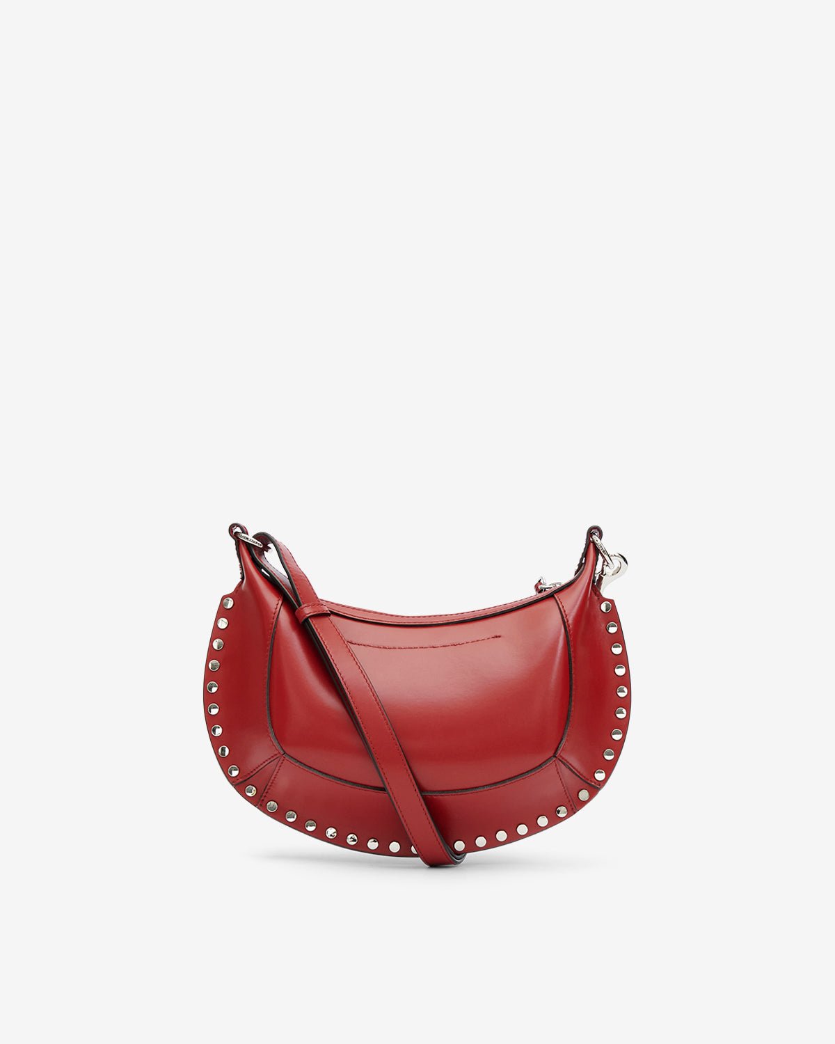 Oskan moon soft leather shoulder bag - Deep red - Woman - 2