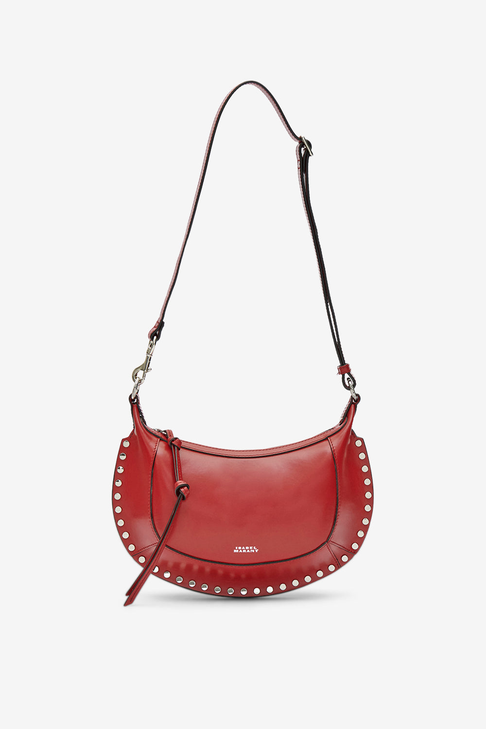 Sac porté épaule oskan moon en cuir - Deep red - Woman - 6