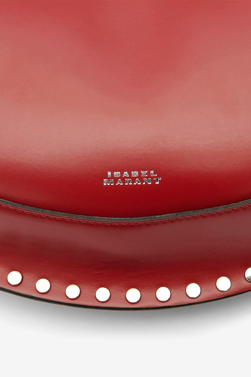 Sac porté épaule oskan moon en cuir - Deep red - Woman - 3