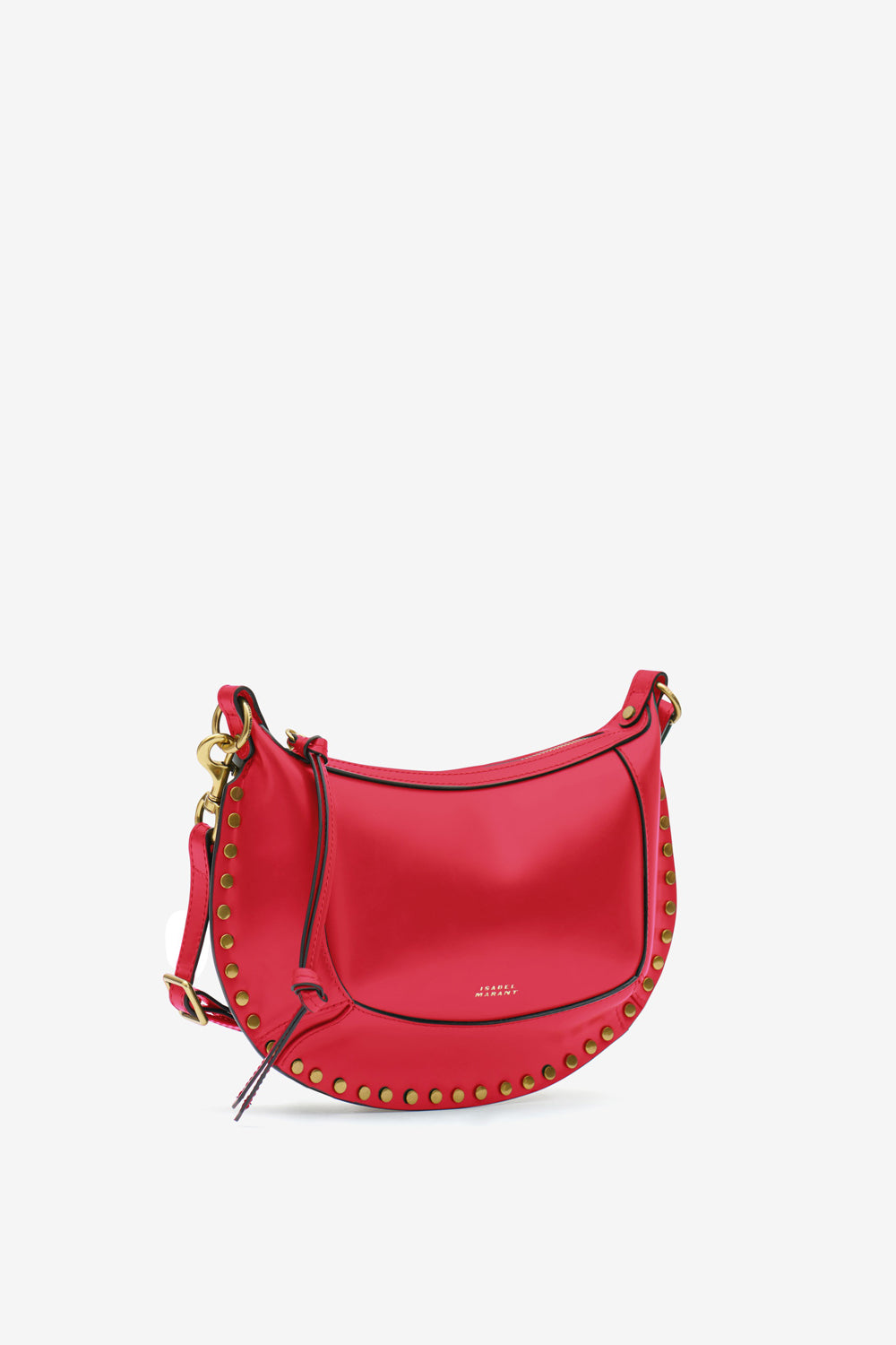 Borsa oskan moon in pelle di vitello da portare a spalla - Rosso - Woman - 4