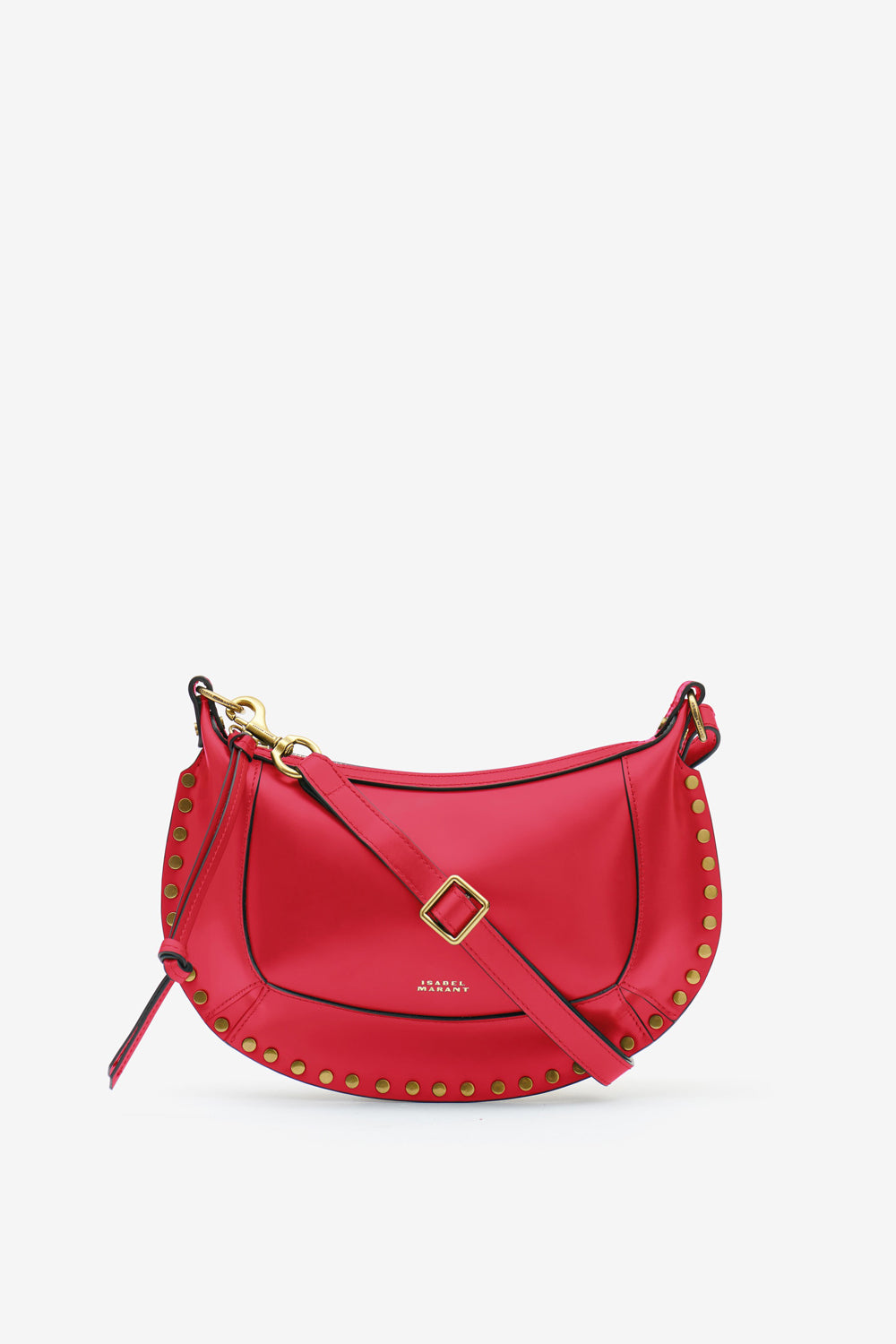 Borsa oskan moon in pelle di vitello da portare a spalla - Rosso - Woman - 1