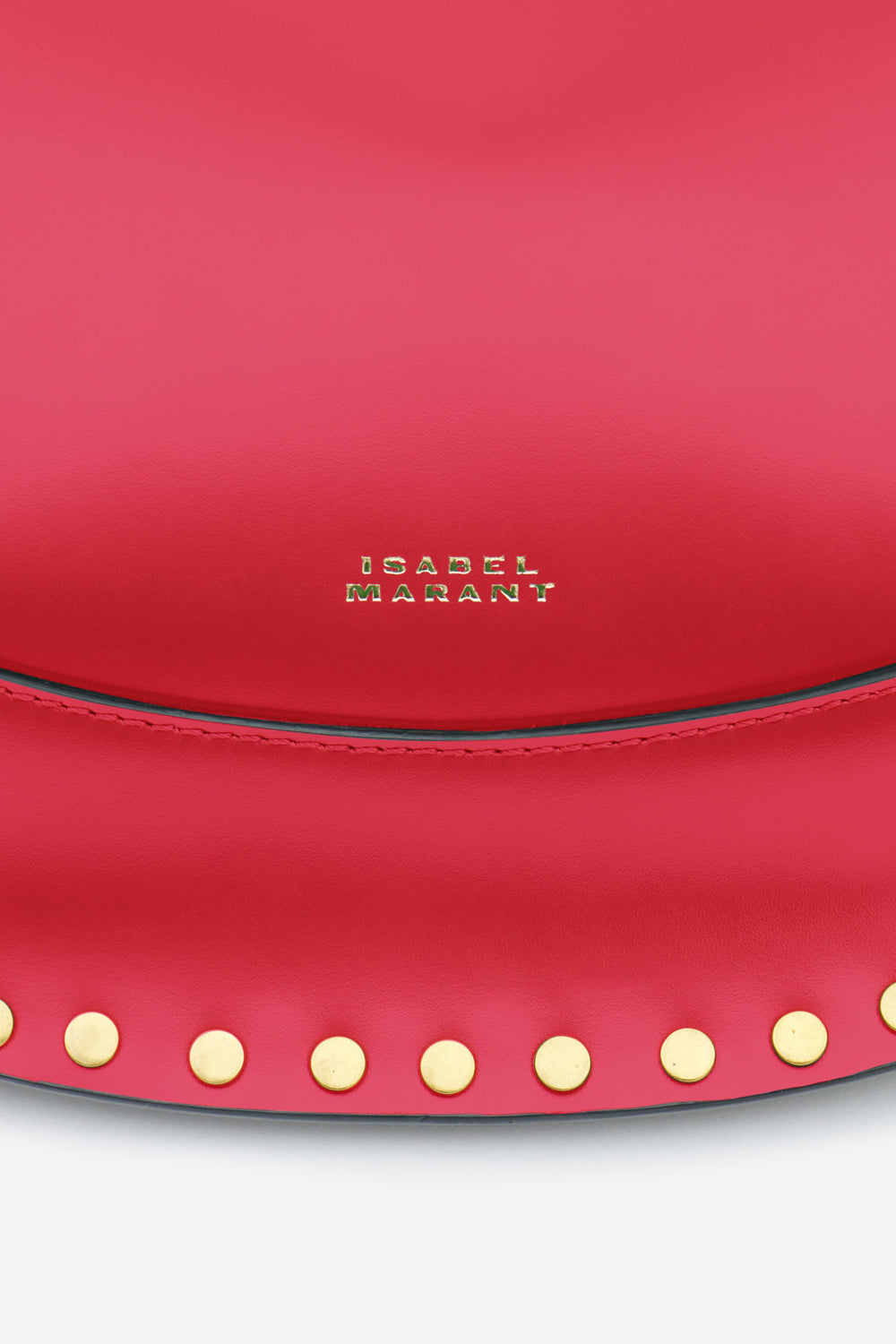 Borsa oskan moon in pelle di vitello da portare a spalla - Rosso - Woman - 3