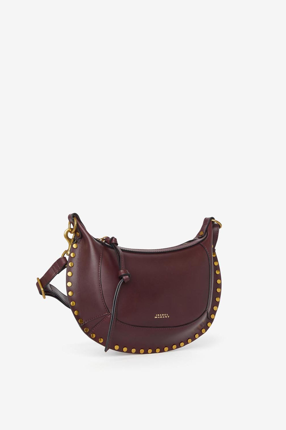Borsa oskan moon da portare a spalla in pelle - Bordeaux - Woman - 5