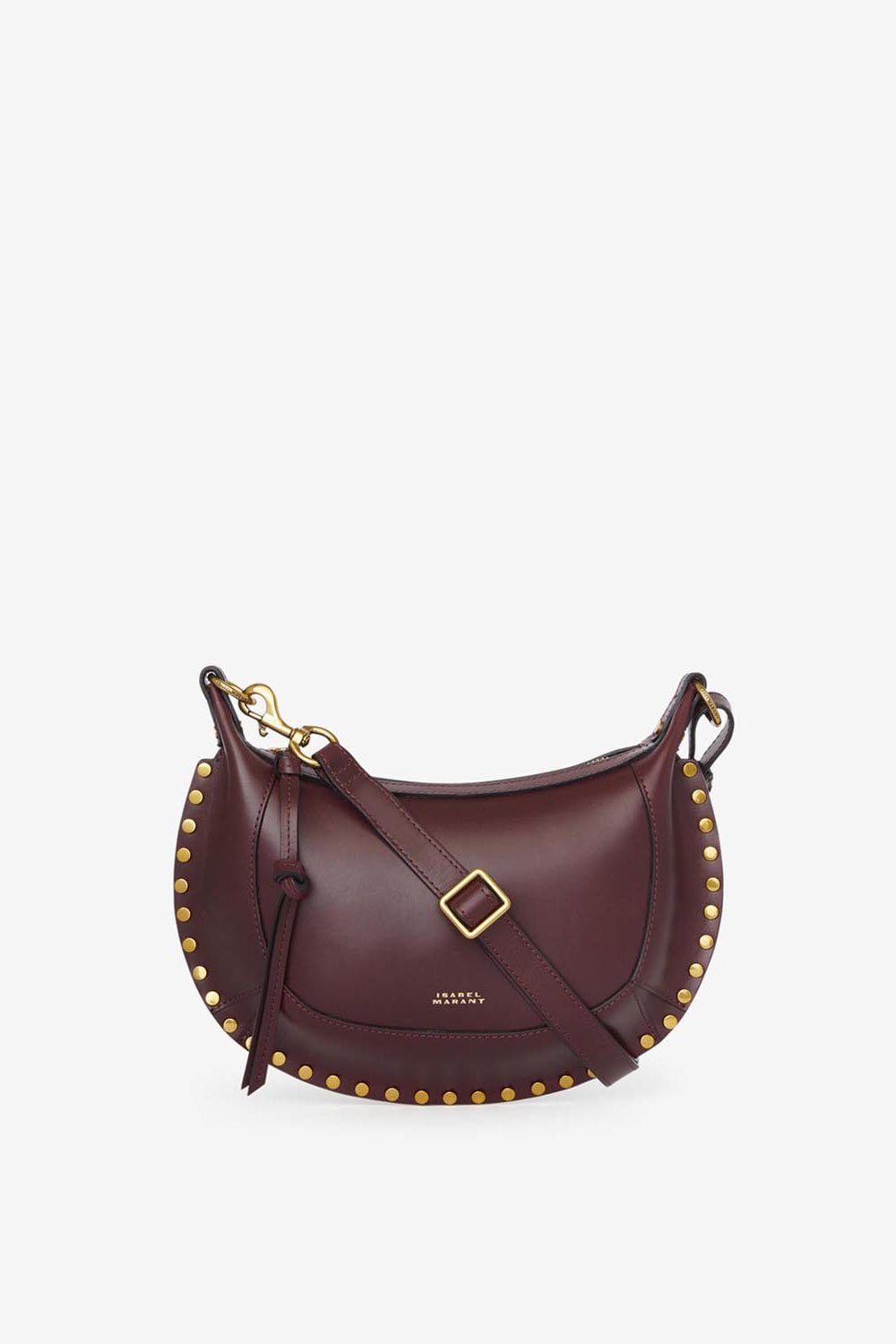 Borsa oskan moon da portare a spalla in pelle - Bordeaux - Woman - 1