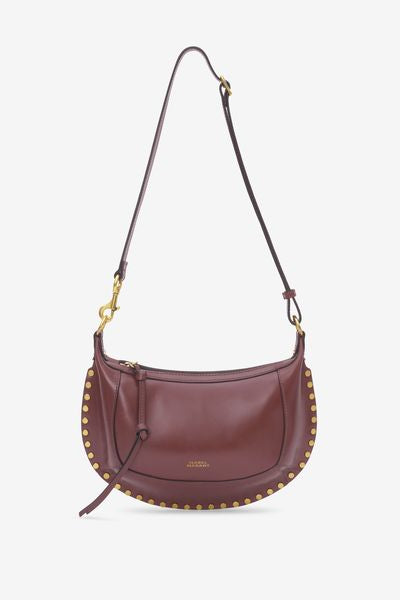 Borsa oskan moon da portare a spalla in pelle - Bordeaux - Woman - 6