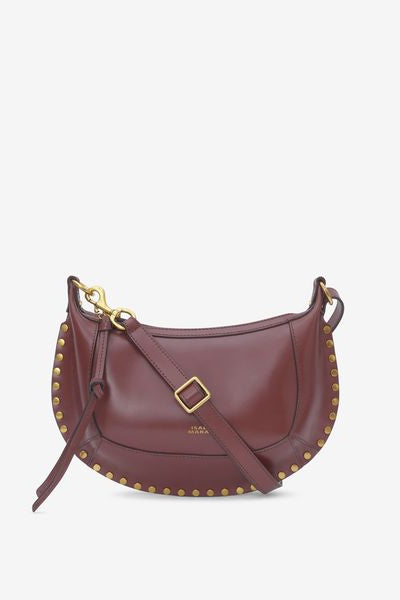 Borsa oskan moon da portare a spalla in pelle - Bordeaux - Woman - 7