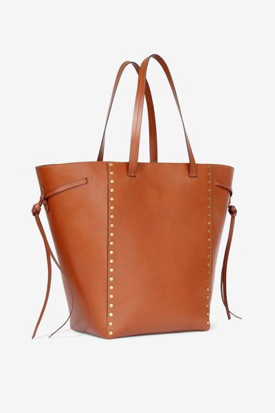 Oskan tote bag in pelle - Cognac - Woman - 6
