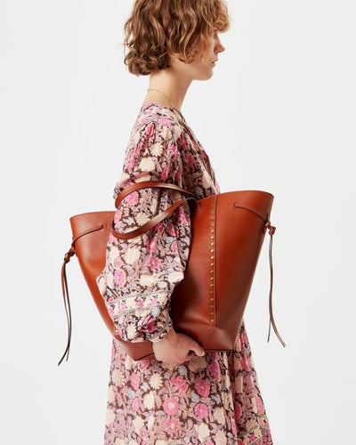 Tote bag oskan aus leder - Cognac - Woman - 5